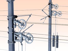 یراقآلات شبکه بالاسری قطار برقی (OCS)